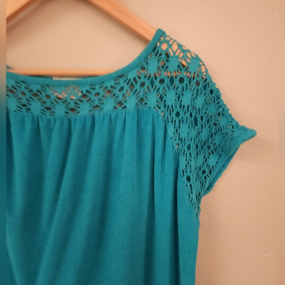 Vintage 1980s Hampton House Open Crochet Knit Terry Cloth Dress - Picture 11 of 12